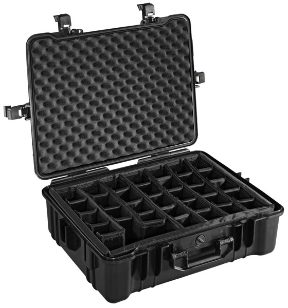 Valise tanche quipe de cloisons amovibles (type 65)