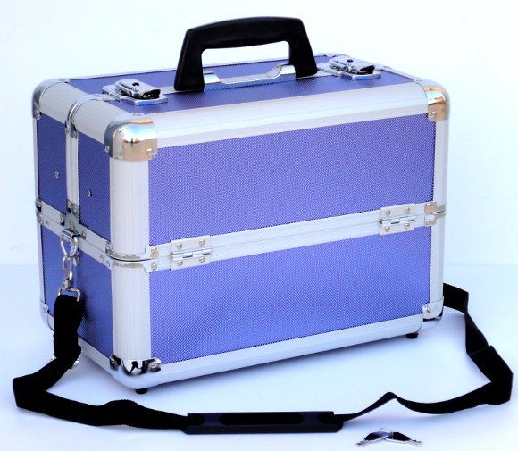 Mallette esth�tique et onglerie - Bleu Mauve
