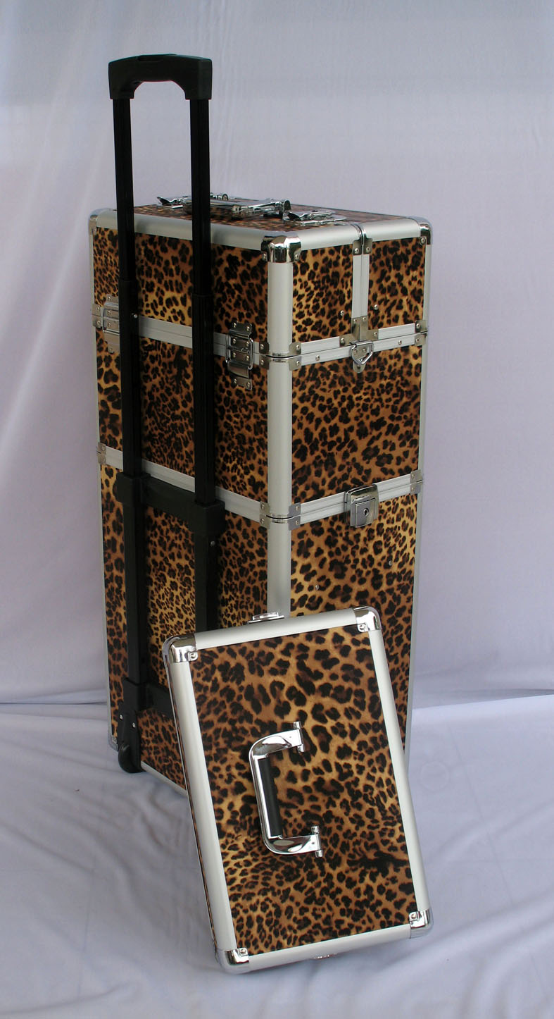 Valise pour coiffure et esthétique modulable - Motif Léopard Valise pour coiffure et esthétique modulable - Motif Léopard